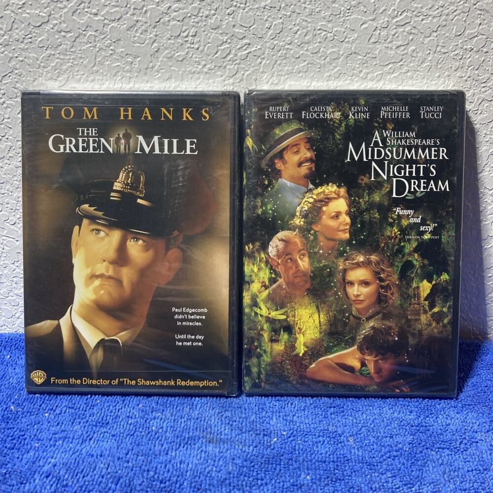DVD Lot New Sealed The Green Mile And Midsummer Nights Dream